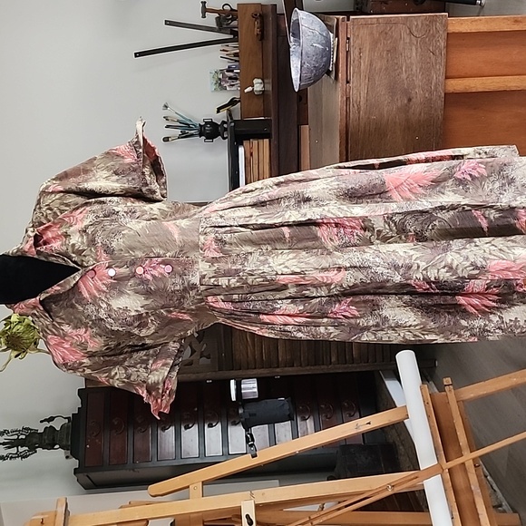 Dresses & Skirts - Vintage Cotton Dress Button Up Day Dress Short Sleeve 1950s SIZE 10 Great Shape